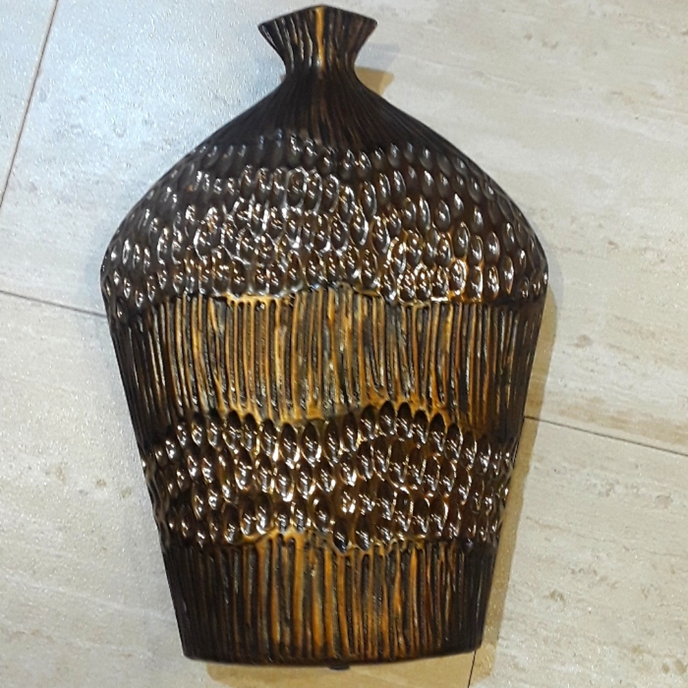 Beautiful Copper Brown Flower Vase - Picture 1 of 4